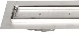 Sprchovacie kúty GELCO - MANUS PIASTRA podlahový žľab z nerezové oceli s roštom na dlaždice, L-1050, DN50 GMP86