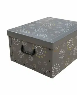 Úložné boxy Compactor Skladacia úložná krabica Ring, 50 x 40 x 25 cm, sivá