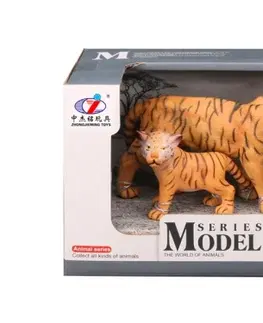 Hračky - figprky zvierat MIKRO TRADING - Zoolandia tigrice s mláďatami 7-15cm v krabičke