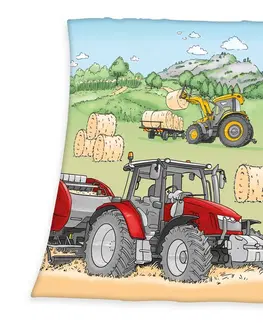 Detské deky Herding Deka Traktor, 130 x 160 cm