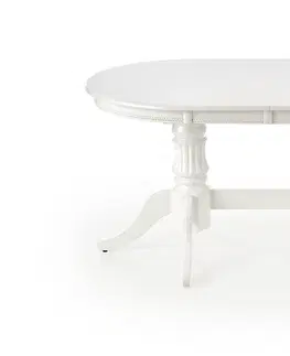 Jedálenské stoly HALMAR Joseph rustikálny rozkladací jedálenský stôl biela