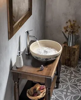 Kúpeľňa SAPHO - CIMBURA umývadlový stolík 100x50x75cm, morený smrk CIM151