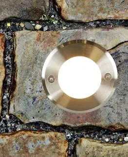 Nájazdové svietidlá FARO BARCELONA Podlahové LED svietidlo LED 18 ušľachtilá oceľ