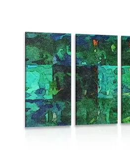 Abstraktné obrazy 5-dielny obraz farebné výtvarné umenie
