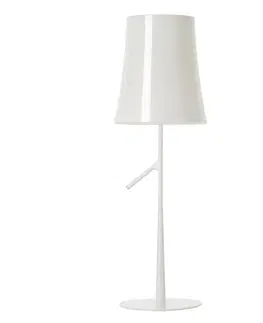 Stolové lampy Foscarini Foscarini Birdie grande LED stolová lampa biela stmavená