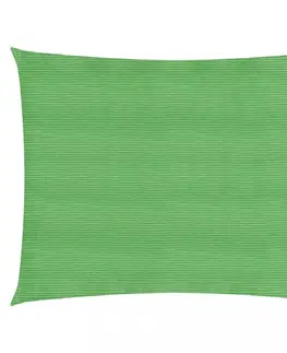 Stínící textilie Tieniaca plachta obdĺžniková HDPE 3,5 x 4,5 m Dekorhome Svetlozelená
