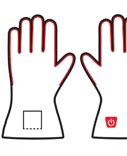 Zimné rukavice Univerzálne vyhrievané rukavice Glovii GL biela - S-M