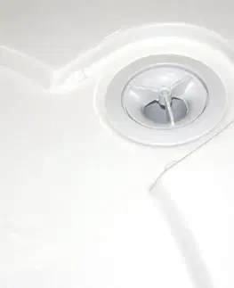 Vane LaVilla sprchová vanička COMO štvrťkruh R550 900 x 900 x 30 biela oblý kryt sifónu bez nožičiek CVN1 LA60ZK090R55