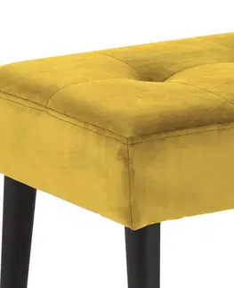 Lavice do jedálne Dkton Dizajnová lavička Neola, žltá