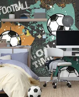 Samolepiace tapety Samolepiaca tapeta futbalová lopta v modernom prevedení
