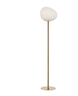 Stojacie lampy Foscarini Foscarini Gregg media stojaca lampa, 151 cm, zlatá