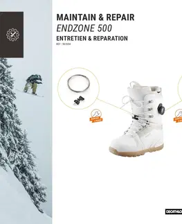 snowboard Dámska snowboardová obuv Endzone biela