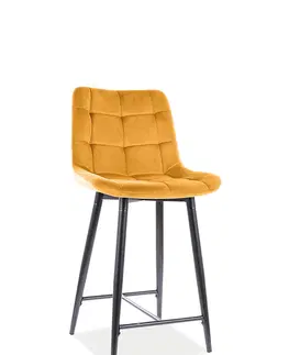 Barové stoličky KIK barová stolička, Bluvel 68 - žltá