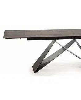 Jedálenské stoly WESTIGE jedálenský stôl, hnedá / čierna