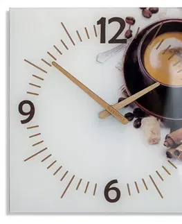 Hodiny Nástenné sklenené hodiny Coffee Flex z51b s-d-x, 30 cm