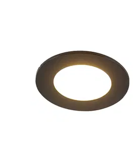 Bodove svetla Sada 6 zapustených bodov čiernej farby vrátane LED 3 -stupňového stmievania IP65 - Blanca