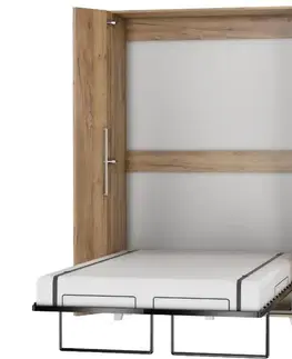 Jednolôžkové postele Sklápacia posteľ Teddy 120 craft zlatý