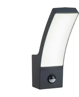 Svietidlá Rabalux Rabalux 7505-LED Vonkajšie nástenné svietidlo so senzorom PALANGA 12W/230V IP44 
