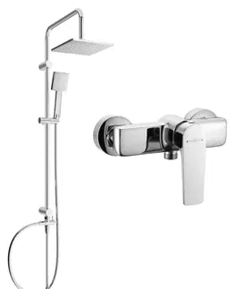 Sprchy a sprchové panely MEXEN/S - Tord sprchový stĺp vrátane sprchovej batérie Lynx, chróm 745940200-00