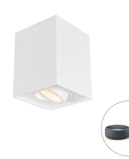 Nastenne lampy Inteligentné bodové biele vrátane WiFi GU10 nastaviteľné - Quadro 1 hore