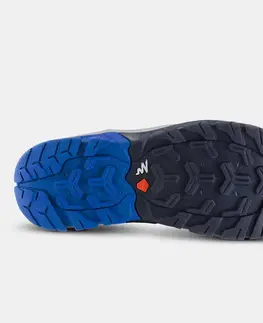 tenis Detská nepremokavá turistická obuv Crossrock šnurovacia 35-38 modrá