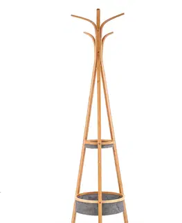 Stojacie vešiaky HALMAR W63 vešiak bambus