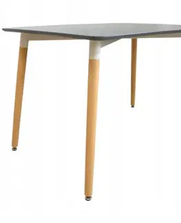 Jedálenské stoly Stôl Bergen šedy 120cm