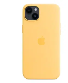 Puzdrá na mobilné telefóny Silikónový zadný kryt pre Apple iPhone 14 Plus s MagSafe, slnečne žltá MPTD3ZMA