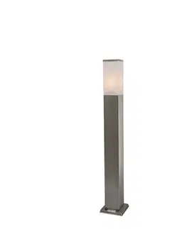 Vonkajsie osvetlenie Inteligentné vonkajšie svietidlo 80 cm oceľové vrátane Wifi P45 - Malios