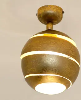 Stropné svietidlá Holländer Výkyvné stropné svietidlo Suopare v zlate