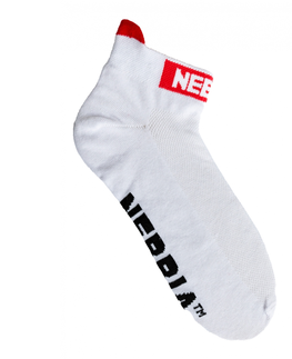 Pánske ponožky Členkové ponožky Nebbia "SMASH IT" 102 White - 35-38
