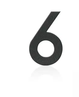 Číslo domu Heibi Čísla domu ušľachtilá oceľ číslica 6 sivá