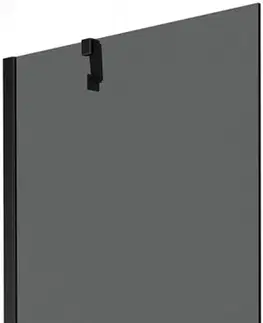 Sprchové dvere MEXEN/S - Next vaňová zástena FIX 70 x 150 cm, grafit, čierna 895-070-000-00-40-70