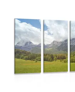 Obrazy prírody a krajiny 5-dielny obraz malebné Rakúsko