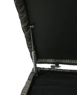 Príslušenstvo DEOKORK Box na podušky 90 x 90 cm BORNEO LUXURY (sivá)