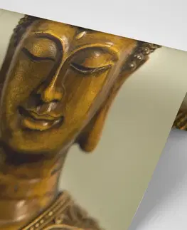 Tapety Feng Shui Fototapeta bronzová hlava Budhu