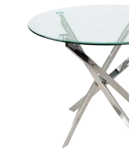 Jedálenské stoly Jedálenský stôl AGIS Signal Strieborná