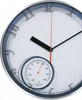Hodiny Nástenné hodiny MPM, 3083.7000 - strieborná/biela, 30cm