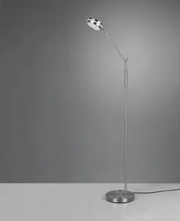 Stojacie lampy Trio Lighting LED lampa Franklin snímačový stmievač, nikel matná