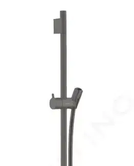 Sprchy a sprchové panely HANSGROHE - Unica'S Sprchová tyč 900 mm so sprchovou hadicou, kefovaný čieny chróm 28631340