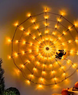Vonkajšie osvetlenie LED dekorácia Pavučina s pavúkom