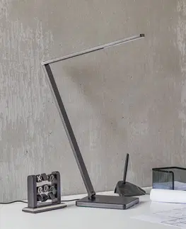 Stolové lampy na písací stôl Knapstein Ovládanie gestami LED lampa na písací stôl Omar