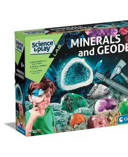 Drevené hračky Clementoni SCIENCE - Minerály a geódy