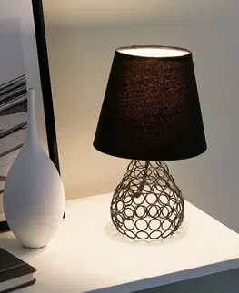 Lampy na nočný stolík Pauleen Pauleen Black Brilliance stolná lampa kovový pods.