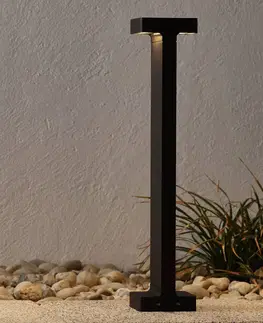 Vonkajšie stojanové svietidlá FLOS FLOS Casting T 100 LED svietidlo 50 cm hnedé