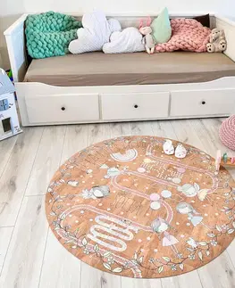 Korkové koberce Detský koberec na hranie s vílami a cestou