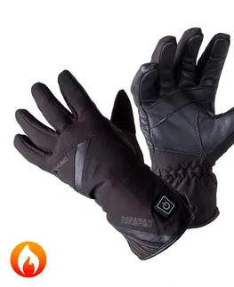Zimné rukavice Vyhrievané moto a lyžiarske rukavice W-TEC HEATnoir čierna - M
