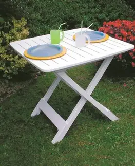 Záhradné stolíky Kinekus Stôl TEVERE biely