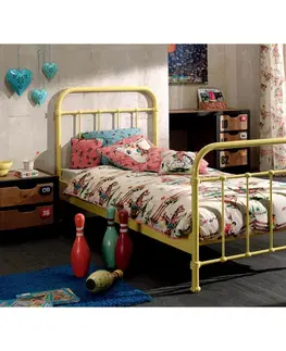 Klasické detské postele Kovová posteľ New York 90x200 Cm