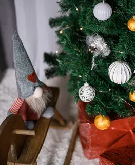 Vianočné stromčeky Vianočný stromček s kovovým stojanom, 160 cm, CHRISTMAS TYP 10
